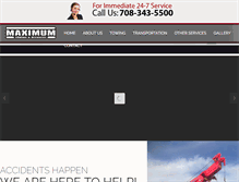 Tablet Screenshot of maximumtowing.com